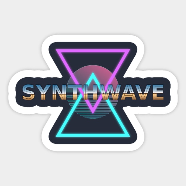 Synthwave Sticker by SadOffSky